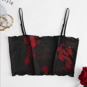 Transparent crop top